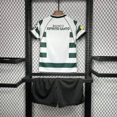 Kit Infantil Sporting Home Retrô 2003  - Verde e Branco
