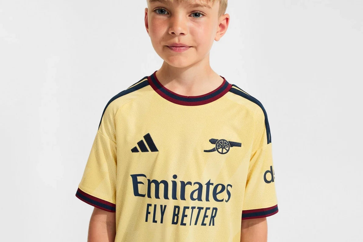 Kit Infantil Arsenal Third 26/27 - Amarela