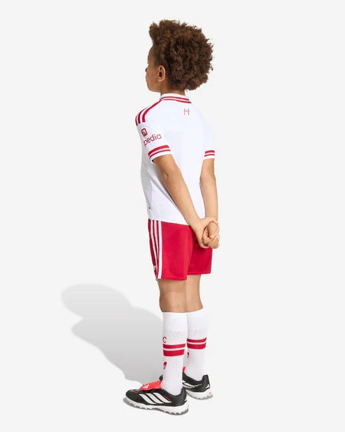 Kit Infantil Liverpool Away 26/27  - Branca