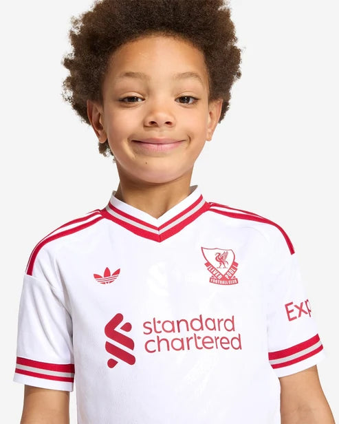 Kit Infantil Liverpool Away 26/27  - Branca