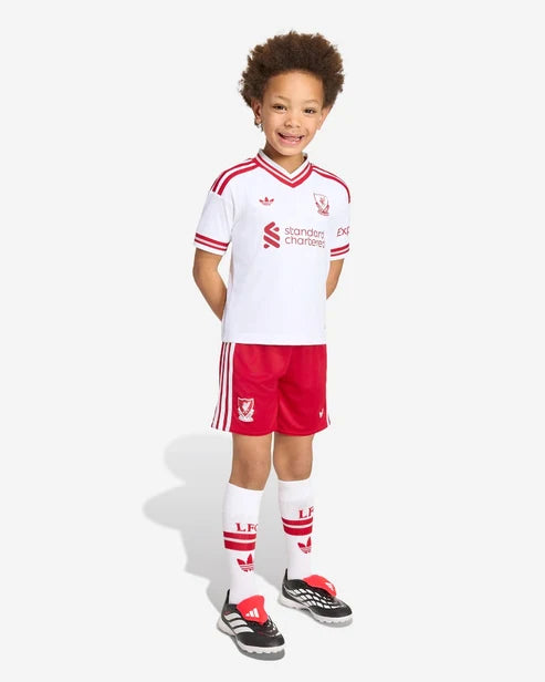 Kit Infantil Liverpool Away 26/27  - Branca