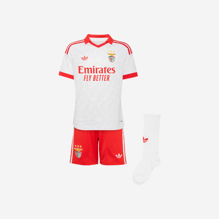 Kit Infantil Benfica Away 26/27 - Branca
