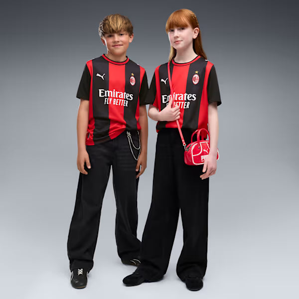 Kit Infantil Milan Home 26/27  - Vermelho e Preto