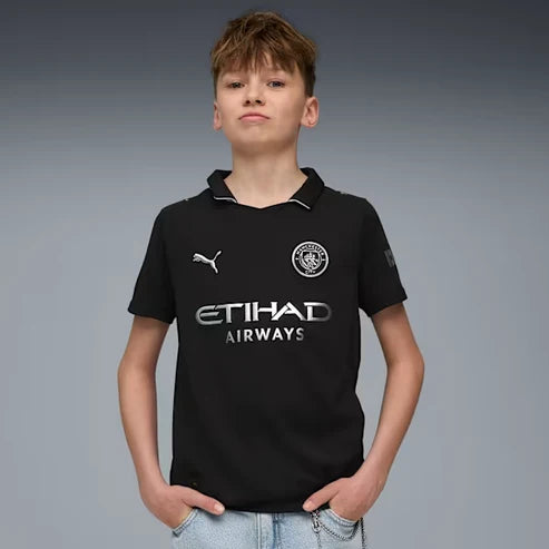Kit Infantil Manchester City Third 25/26 - Preto