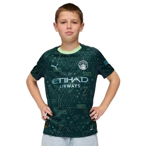 Kit Infantil Manchester City Ediçao Especial EA GAMES 25/26 - Verde