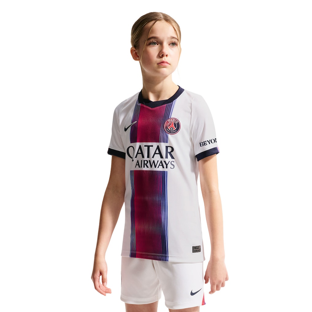 Kit Infantil PSG Away 26/27 - Branca e Vermelho